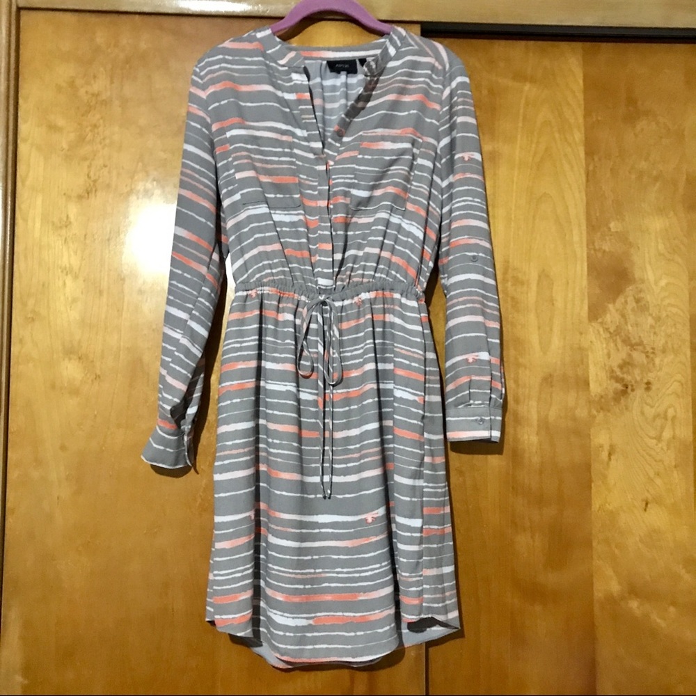 Apt 9 Gray & Peach Dress